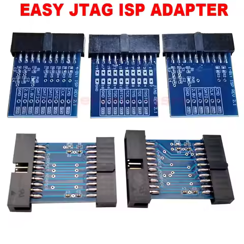 Easy Jtag Plus 5 Small Boards Full Set JTAG Adapter, 1-Bit ISP Adapter, 4-bit ISP Adapter, U-Socket 