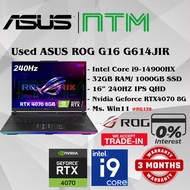 #RG178 USED ASUS ROG STRIX G16 G614 Performance Gaming Laptop intel i9 14900HX 32GB 1TB SSD RTX4070 