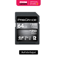 ProGrade Digital SD Card SDXC Cobalt UHS-II V90 U3 R300/W250 (ประกันศูนย์ 3 ปี) ต้องลงทะเบียนผ่านเว