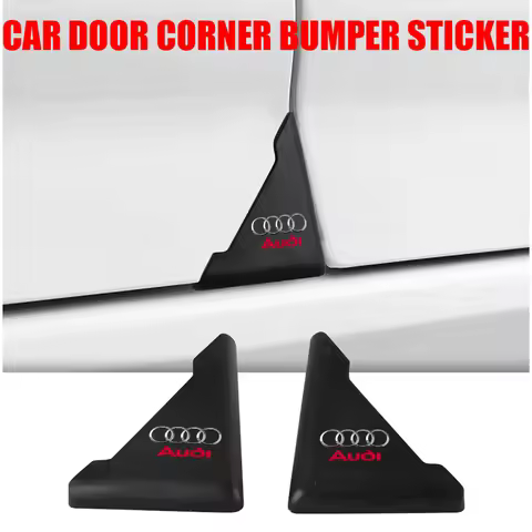2pcs Car Door Corner Cover Protection Sticker for Audi A4 C6 C5 C7 4F A1 A7 A8 Q2 Q3 Q5 Q7 TT B5 B6 