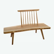 北歐風琴長椅實木換鞋凳帶靠背餐桌長凳客廳休閑蝴蝶榫長沙發餐椅