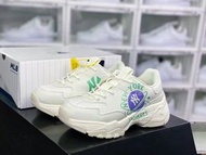 MLB Big Ball Chunky A Running厚底運動跑鞋｜顏色 米白｜ 紫｜ 綠 ｜尺碼 35 36 37.5 38 38.5 39 40 40.5 41 42 42.5 43 44