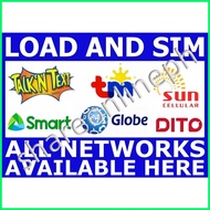 ❁ ∏ Laminated Signages Load Available Here Sticker Signage PVC Sign Boards Load SIM Available here