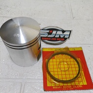 ORIGINAL-piston ring and piston SUZUKI rc100 rc 100 bravo oz 075 75 SET