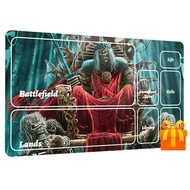 Eddie, Lord of Light Playmat with Zones Card Game Mat, Compatible Mousepad for Trading Card Game Per