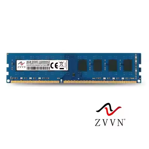 ZVVN Desktop Memory 8GB DDR3 1600 (PC3 12800) 1.5V DIMM PC RAM CL11 Computer Blue Model 3U8L16C11ZV0