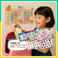 Custom Kids School Timetable 2025 | Spiderman/Capybara/Mario Theme + FREE Printable Stickers (PDF)