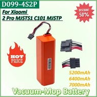 D099-4S2P 14.4V 7000mAh Replacement Battery for Xiaomi MIJIA Mi Robot Vacuum-Mop 2 Pro MJSTS1 C101 M