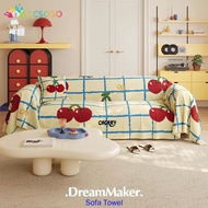 Four Seasons Universal Multifunctional Furniture Cover Dopamine Cartoon One‑piece Imitation Linen We