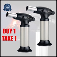 Buy 1 Take 1 Butane Torch, Refillable Kitchen Torch Lighter, Blow Torch with Safety Lock and Adjustable Flame for Desserts, Crème Brule, BBQ and Baking(Butane Gas Not Included)