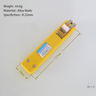 【XS22】8-22mm Range Hose Peeling Knife 121*28mm Gas Pipe Corrugated Pipe Skinning Blade Hand Tool Acc