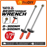 Yato Beam Torque Wrench  0-300Nm / 0-500Nm Heavy Duty Manual Tool Sepana Tork Wrench Kit