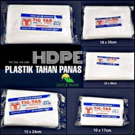 DAPURMAMI ( HDPE Tictas 10x17 12x24 15x27) Heat Resistant HDPE Plastic Bags for Fruit and Vegetable 