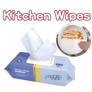 💯YH💯Kitchen Wipes 80PCS Disposable Kitchen Wet Rag Degreasing Tisu Dapur Tisu Basah Dapur Towel