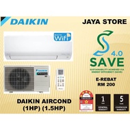 [SAVE 4.0] DAIKIN R32 Inverter Air-conditioner FTKF series AIRCOND 1.0HP 1.5HP WIFI gin-ion FTKF25BV1MF FTKF35BV1MF