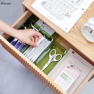 [Rhian] Clear Drawer Organizer Transparent Drawer Divider Storage Box Bathroom Makeup Organizer Kitchen Tableware Organizer Boxes COD