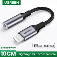 UGREEN ORIGINAL Audio Converter Lightning to 3.5mm MFI Made For Iphone 8 8+ Plus X 11 12 13 14 Pro M