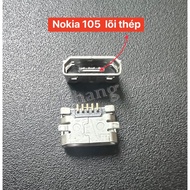 (Set of 5c) Charging port (steel core) nokia 105,2017,207,208,220,230,503