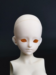 หัวตุ๊กตา BJD สำหรับมือใหม่ ไม่ได้ทาสี พร้อมตาที่สามารถถอดออกได้