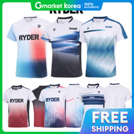 Rider T-Shirt Badminton Short-Sleeved Top Mens Womens Black Navy White 2025R-1 3 4 5 6 7 8 9