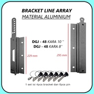 S-NET Flying Bracket Line Array - 8 Speaker Bracket 10 INCH LINE ARRAY ALUMINUM MATERIAL DGJ - RA ka