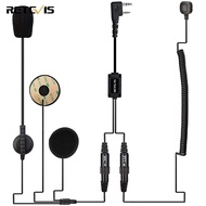 Retevis หูฟังติดหมวกกันน็อคจักรยานยนต์หูฟังวิทยุสองทางเข้ากันได้กับ Retevis RT24 RT27 RT28 Baofeng U