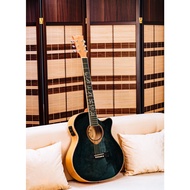 Mavey Baybayin 08 Acoustic Electric Guitar with Built-in Preamp Tuner KLT10B Colored Series