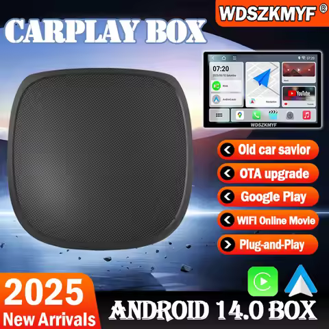 2025 Android 14 Carplay Ai Box Wireless Carplay Android Auto 4/8-Core Built-in Play Store For VW Toy
