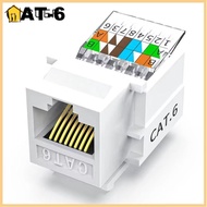 SUER RJ45 Ethernet Module, White Tool-Less Module Coupler, Wall Adapter Cat5e Cat6 Jack Connector