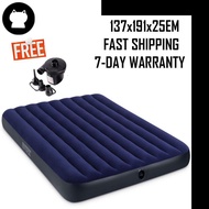 INTEX 64758 Inflatable Air Bed Mattress Dura-Beam Series Classic Downy Double Airbed (54"x75"x10"）