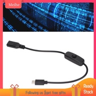 meihe-my Pomya USB C Extension Cable  30cm/11.8 Inch Type Male to Female with On/Off for Mobile Phon