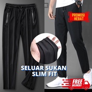 Seluar Tracksuit Perempuan Lelaki Slimfit Seluar Jogging Sukan Sekolah Plus Size Seluar Tracksuit Re