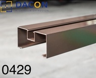 Aluminium Dacon Untuk Kusen 3 inch Batangan / Custom [ 0429, 0428, 0415, 0504, 0555, 6090 ]