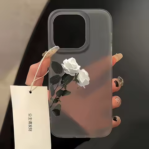 Flower Phone Case For iPhone 11 Case iPhone 13 16 15 12 14 Pro Max Plus 12 13 Mini Shockproof Matte 