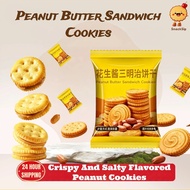 Peanut Butter Sandwich Sandwich Cookies Crispy And Salty Flavored Peanut Cookies