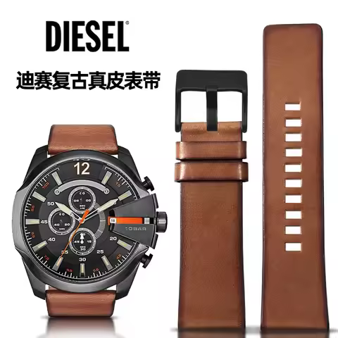 Genuine Leather watch strap For Diesel Dz7406 Dz7408 Dz4476 Dz4343 Cowhide WatchBand wristband brace