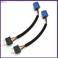 [mall-sg]2X H4 9003 Ceramic Headlight Bulb Socket  Adapter Connector Wiring Harness