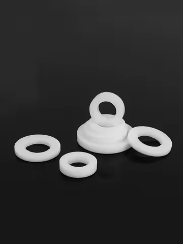 1~100pcs PTFE Gasket Flat Washer Thickness 2/3mm ID 6mm~530mm High Temperature Resistance Spacer for