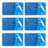 300PCS Teeth Floss Teeth Stick Toothpicks Tooth Picks Wire Dental Floss Oral Hygiene Tooth Interdent