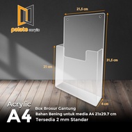 Acrylic Brochure Holder/Shelf/BOX A4 Hanging