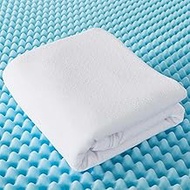WhatsBedding 3 Inch Memory Foam Mattress Topper Full Size with Cooling Cover, Memory Foam Bed Topper