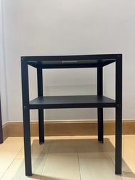 Ikea 黑色兩層小茶几 37x28x45 厘米