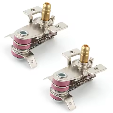 2PC 250V 16A T250 Electric Oven Thermostat KST-168 100-250 ℃ Temp Controller with M4 Screw Hole Half