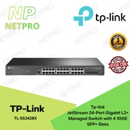 Tp-link TL-SG3428X JetStream 24-Port Gigabit L2+ Managed Switch with 4 10GE SFP+ Slots