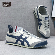 2024 New Onitsuka Tiger Shoes Sneakers 66 Men's Shoes Women's Shoes Brown Black Leather Shoes Fashion Casual Sports Leather Shoes