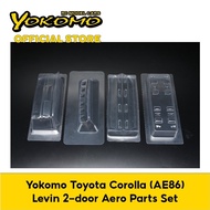 Yokomo Toyota Corolla (AE86) Levin 2-door Aero Parts Set for remote control car (SD-AE86L2P)