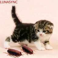 LUNASYNC Cockroach Pet Cat Puppy Interactive Novelty Gag Toys Battery