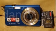 輕巧CCD之選👍🏻Casio Exilim EX-ZS10 罕有藍色 1410萬像 5倍光學 26mm超廣角 CCD 數碼相機 媲美 Panasonic