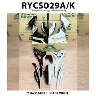 Cover Set Rapido Yamaha Y16ZR Taichi Black White Y16 Accessories Motor Coverset Y16 Hitam Putih