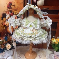 Original 40cm Baby Clothes Lolita 40cm Cotton Doll Clothes Princess Dress Star Delu Green Doll Cloth
